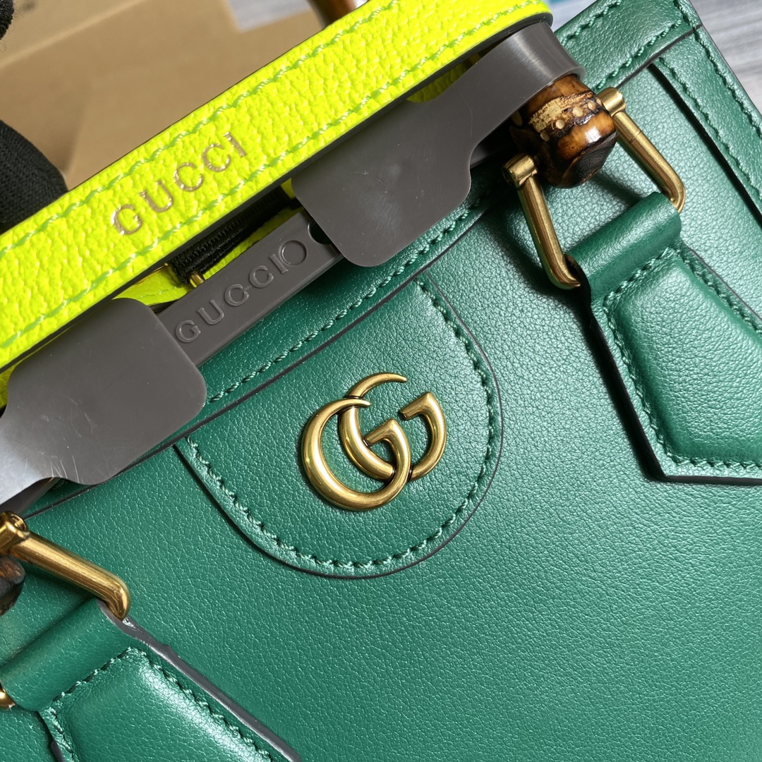 Gucci Diana Mini Tote Bag Shoulder Bag 655661 Green